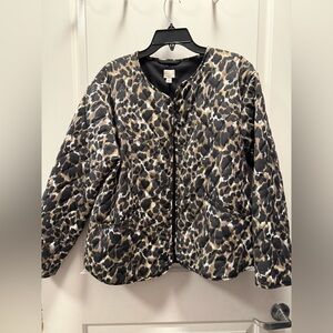 A New Day Leopard quilted jacket